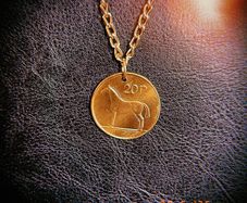 1998 20p Irish Punt Coin Necklace