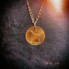 1998 20p Irish Punt Coin Necklace