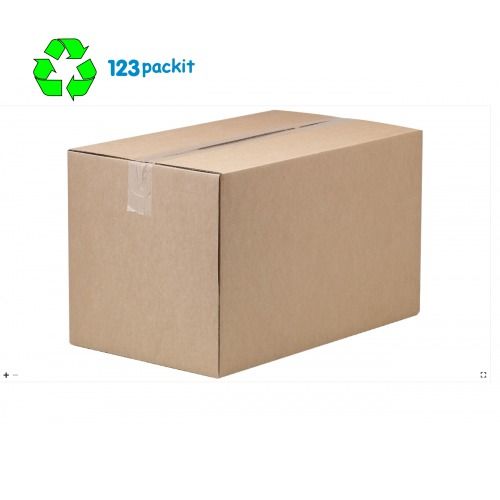 Lot of 10 eco friendly ecommerce cardboard + brown tape 66mt box size 30x20x15 cm / 12x8x6 inches for shipping, posting, ecommerce