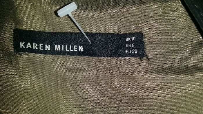 Karen Millen midi EYELET COTTON DRESS DR128/A13W Perfect condition size UK10 EU38 Postage included
