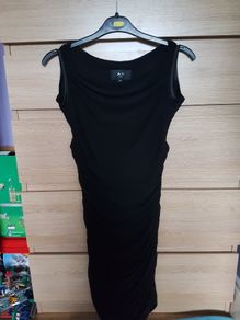Ax paris off shoulder Top/ mini dress black size fits 6-8-10