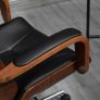 Office chair, office chair with removable headrest height adjustable and tilt function, 66x65x125cm, black Image 3