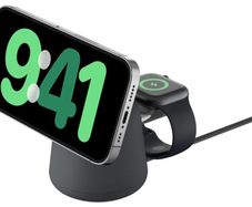 Belkin BoostCharge Pro 15W 2-in-1 Wireless Charging Dock with MagSafe | Black