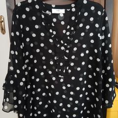 Wallis petite polka dot blouse