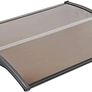 Canopy Front Door, Plastic, Aluminium, Arched Canopy, Transparent, Window Awnings Image 2