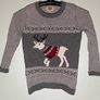 Arabella & Addison Ladies 100% Merino Wool Christmas Jumper Size Medium Image 2