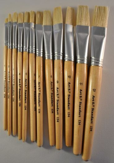 Natural Bristle Hair Brush - Series 134 (Set of 12)