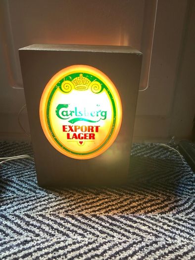 Carlsberg light up font