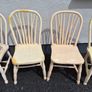 Antique Painted Pine Kitchen Chairs Image 3