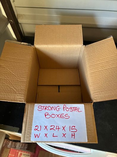 Cardboard Boxes.