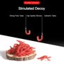 Smelly Red Worms for fishing, 100pcs Image 2