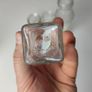 213 - Set of 5 Vintage Clear Glass Decorative Collectible Bottles Image 4