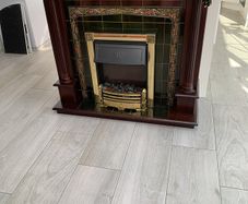 electric fire and fireplace