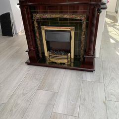 electric fire and fireplace