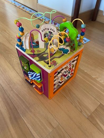 Wooden Activity Cube