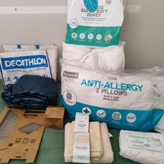 Complete Air Bed Bundle with Electric Pump, Duvet, Bedding & Pillows