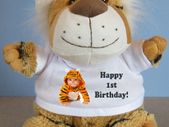 Personalised Tiger Plush Toy