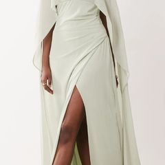 asos dressy dress with cape