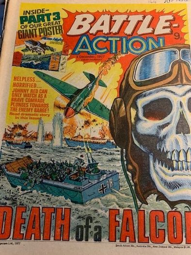 Battle Action, Valiant and TV 21 Vintage, UK Comics. Five Issues from Aug 1972, Dec 1977 and Dec 1980