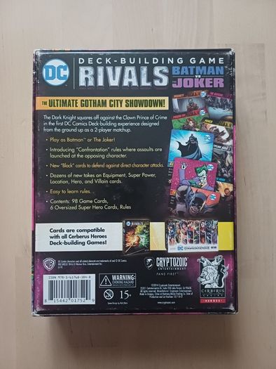 DC Rivals Batman vs Joker Deck Building 2 Player Strategy Card Game 2014