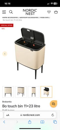 Barbantia bin Bo touch bin 11+23 litre