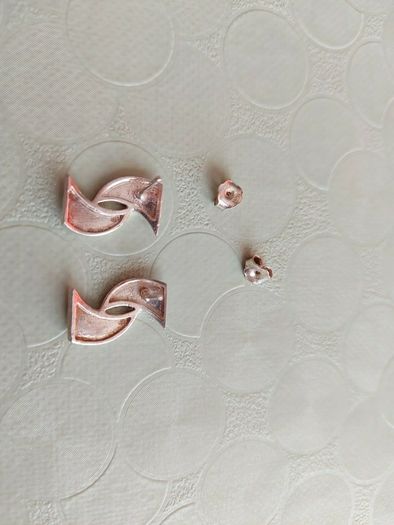 silver earrings