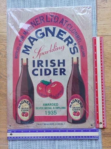 Magners Cider tin advertising