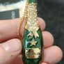 Vintage RJ Graziano Grand Night Popping Champagne Bottle Brooch Image 2