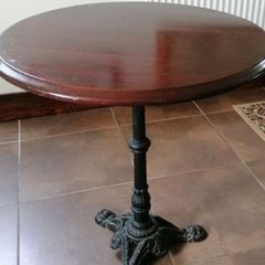 Cast Iron Solid Wood Table