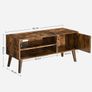 New Retro TV Stand Cabinet Living Room - FREE P&P Image 3