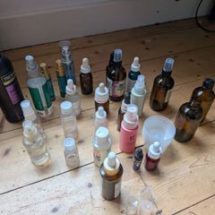 Empty spray & dropper bottles