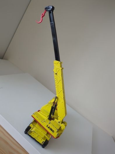 RARE BLACK BASE Matchbox Super Kings K-12 Hercules Mobile Crane - 1974 Lesney