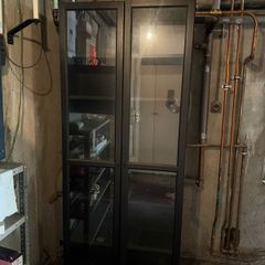 IKEA MILSBO glass-door cabinet