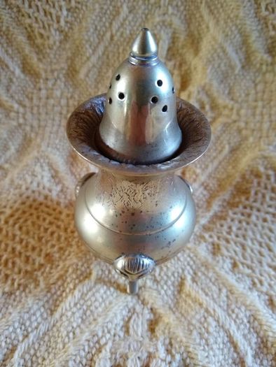 Antique Salt and Pepper Condiment Set