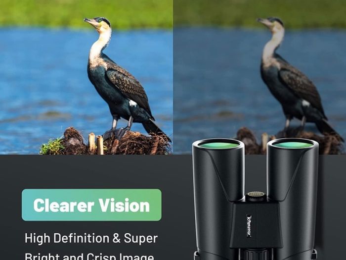 12x42 Binocular for Adults with BAK4 Prism, FMC Lens, Fogproof & Waterproof Great for Bird Watching Travel Stargazing Hunting Concerts Smartphone Adapter Included (FREE POSTAGE)