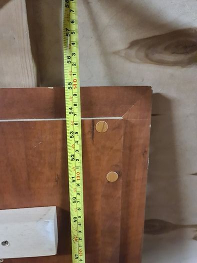 Wooden Bed Headboard with Minor Defect