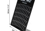 Nail Color Chart Gel Polish Tips Book Showing Display Stand Card - BLACK