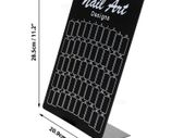 Nail Color Chart Gel Polish Tips Book Showing Display Stand Card - BLACK