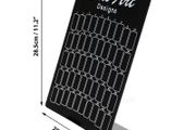 Nail Color Chart Gel Polish Tips Book Showing Display Stand Card - BLACK