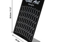main image for ad Nail Color Chart Gel Polish Tips Book Showing Display Stand Card - BLACK