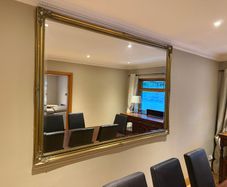 Large Ornate Gilt Wall Mirror 195cm x 137cm