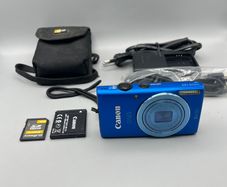 Canon IXUS 132 16MP Digital Camera Blue - Full Kit