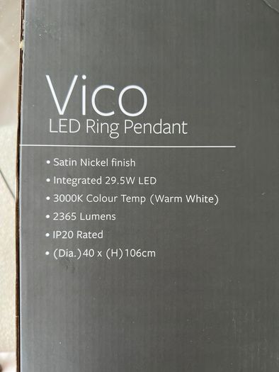 Vico LED Ring Pendant Ceiling Light Woodies Home