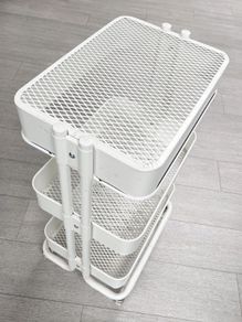 IKEA RASKOG Utility Cart White Metal Storage / Utility Trolley