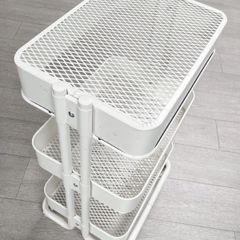 IKEA RASKOG Utility Cart White Metal Storage / Utility Trolley