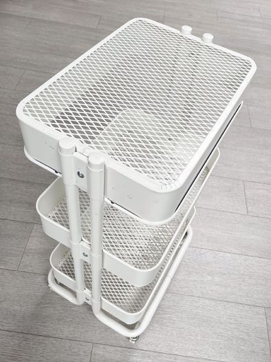 IKEA RASKOG Utility Cart White Metal Storage / Utility Trolley