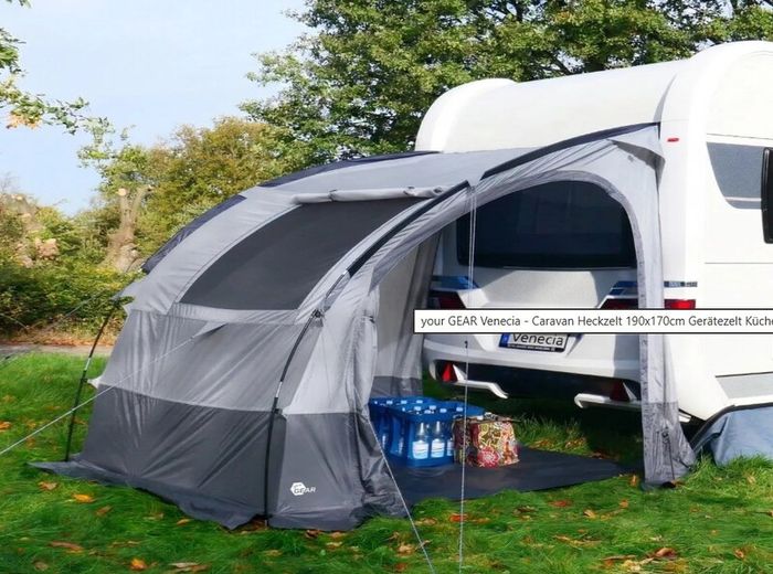 Caravan Rear Tent 190x170cm Garden Tent Kitchen Tent for Caravan"