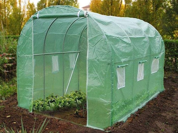 SUMMER SALE Polytunnel Greenhouse 3x2x2m 6m Squared Poly Tunnels Gardening Walk In Pollytunnel Tent with Steel Frame