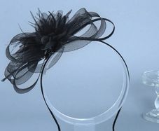 Free Postage! Lovely Black Fascinator