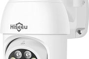2K+Auto Tracking Security Camera Outdoor with Color Night Vision,Hiseeu 3MP PTZ Digital Zoom Wifi Security Camera 360 View CCTV Camera with 2-Way Audio,Auto Cruise,Remote Access,IP66 Waterproof